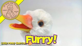 Hasbro FurReal Friends Newborn White Duck with Baby Bottle Toy Kids Toy Reviews [upl. by Kessia736]