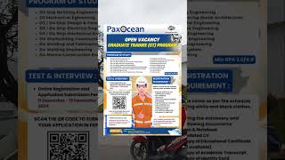 Graduate Trainee Program PT PaxOcean ordalbatam infolokerbatamterupdate [upl. by Anecuza162]