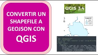 Cómo convertir un archivo shapefile SHP a geojson con QGIS [upl. by Ecinerev]