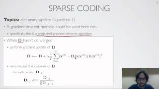 Neural networks 83  Sparse coding  dictionary update with projected gradient descent [upl. by Adirahs]