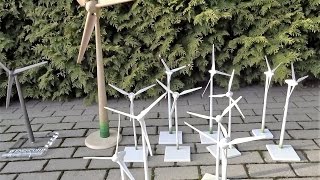 Enercon Windrad Modell Sammlung Solar E40 E66 E70 E82 E101 Wind Turbine Model [upl. by Henryk90]