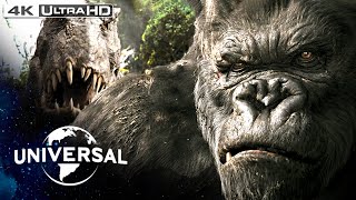 King Kong  V rex Fight in 4K HDR [upl. by Anifled]