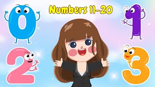 Learn Number Song 11  20  Number Song for Kids  Toddler Trailblazers [upl. by Shull]