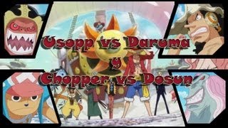 One Piece AMV Chopper vs Dosun y Usopp vs Daruma [upl. by Yendirb]