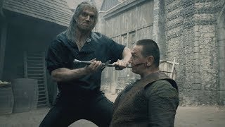 The Witcher  Blaviken Market Fight Scene Geralt Butchers Renfris Gang [upl. by Melvina968]