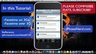 How to enable Original Facetime on the iPhone 3GS amp FaceTime over 3g on iPhone 43GS [upl. by Lunseth]