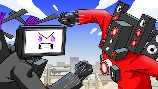 TITAN TV MAN vs TITAN SPEAKERMAN Cartoon Animation [upl. by Fleta209]