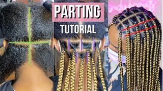 DETAILED Parting Tutorial  How To Get The Perfect Parts [upl. by Deevan]