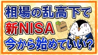 【不安】相場の乱高下が続く今、新NISAを始めてもいい？今から選びたい銘柄などを初心者向けにまるごと解説！ [upl. by Annazus237]