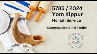 Yom Kippur Neilah Service 57852024  Congregation Bnai Tzedek  Oct 12 2024 [upl. by Aivitnahs]