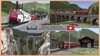 Albula Line St Moritz to Thusis Review  Train Simulator [upl. by Linoel]