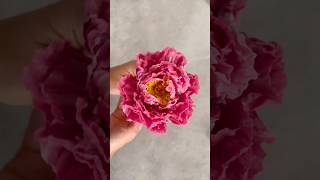 Have you tried making Edible and Handmade Sugar Peony Flower Learn at ekatsacademy sugarflowers [upl. by Adnahcal850]