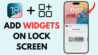 How to Add Widgets on Lock Screen iPhone iOS 18 [upl. by Rramahs]