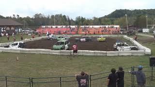 Stock Mini Finals for Huntville Demolition derby 2024 [upl. by Annhej]