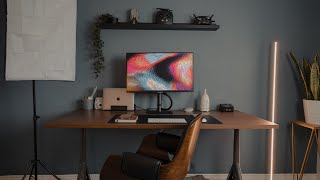 Final Desk Setup Tour 2022  Tech Gear Lighting Cable Management and a Minimalist Vibe [upl. by Ulrika159]