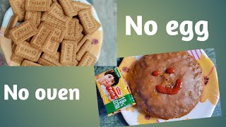 Parle g biscuit cake recipe Without EggOven  maida amp Butter paper  Parle g cake recipe 2020 [upl. by Atekram853]