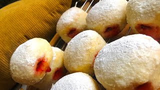 Jam filled donuts recipe by Nims cooking and munching how to make baked donuts [upl. by Sachsse]