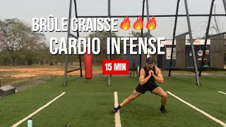 CARDIO INTENSE DE 15 MINUTES  BRULEZ DES GRAISSES AVEC CET ROUTINE DE 15 MINUTES SANS ÉQUIPEMENT [upl. by Ioves]