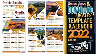 TEMPLATE KALENDER 2022 Download Gratis Unik Keren Kekinian  lengkap jawa hijriyah dan nasional cdr [upl. by Aivad]