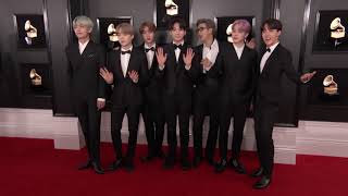 BTS on the Red Carpet  2019 GRAMMYs [upl. by Benson]