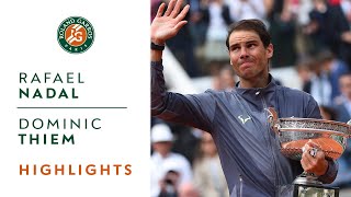 Rafael Nadal vs Dominic Thiem  Final Highlights  RolandGarros 2019 [upl. by Erastatus]