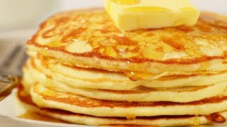 Pancakes Recipe Demonstration  Joyofbakingcom [upl. by Ykroc]