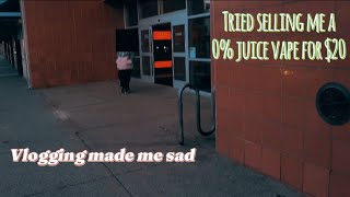 Tried selling a 0 juice vape for 20  Vlogging became sad really quickly [upl. by Yllrebmik]