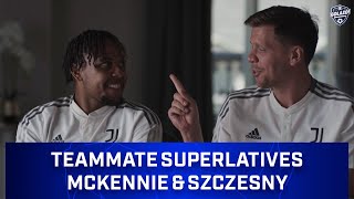 quotIM RICO SUAVE WITH ITquot  McKennie amp Szczesny Reveal Juves Best Dressed Dancers Singers Etc [upl. by Neb]