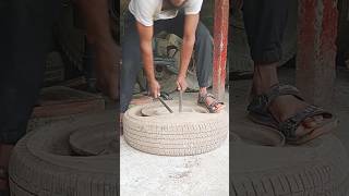 Normal tyre kholacar tyre shorts rajutyreripiarig120 [upl. by Ahtael]