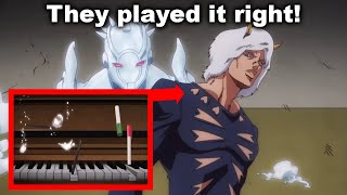 They Animated the Piano Correctly Jojo Weather Report [upl. by Nivets]