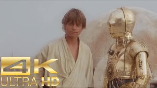 Luke Skywalkers First Appearance 4k UltraHD  Star Wars A New Hope [upl. by Oiramd]