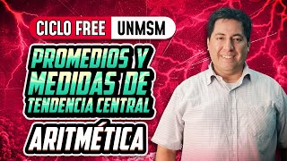 Promedios y medidas de tendencia central 🧮 Aritmética CICLO FREE [upl. by Gothard]