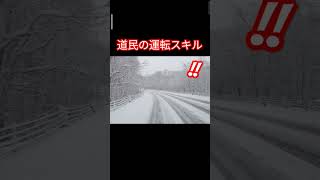 雪道じゃこれが普通なのか‼️華麗なるドライビングスキル🚗 ドライブ旅行 北海道 ドリフト [upl. by Erodasi769]