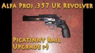 Alfa Proj 357 Revolver Picatinny Rail install [upl. by Erida]