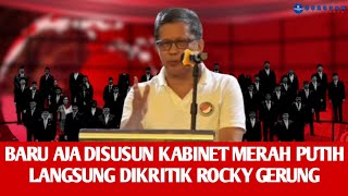 Rocky Gerung Kritik Abis Kabinet Prabowo  Di Forum Tanah Air [upl. by Gershom]