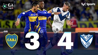 Boca 3  4 Vélez  EN UN PARTIDAZO EL FORTÍN ELIMINÓ AL XENEIZE  Copa Argentina 2024  Semifinales [upl. by Aninotna]