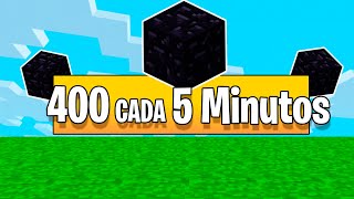 Granja De OBSIDIANA Minecraft Bedrock 121 [upl. by Krein]