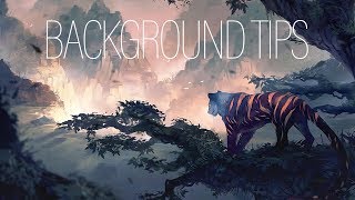 BACKGROUND TIPS for BEGINNERS  PROCESS  Medibang Paint Pro [upl. by Bible786]