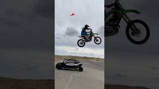 HUGE DUNE SEND motocross moto dirtbike kx500 kx450 sendit mx [upl. by Niamrej]