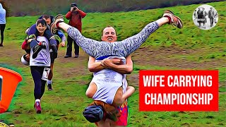 UK Wife Carrying Championships 2019 [upl. by Suivatal]