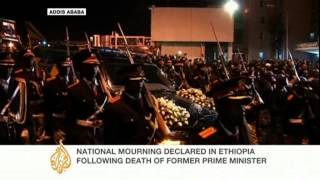 Ethiopians mourn Meles Zenawi [upl. by Kress]