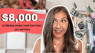 How I Make 8000 with This Side Hustle  Make Money Online  Work From Home Side Jobs [upl. by Yesdnik266]