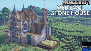 Minecraft Tutorial  How to Build a Medieval Stone House [upl. by Luedtke243]