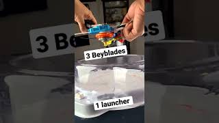 Beyblade triple launcher launch shorts [upl. by Haynes279]