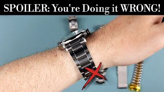 🛠 How to CORRECTLY Size ALL Metal Watch Bracelets Without Causing Damage  Get A PERFECT Custom Fit [upl. by Lull]