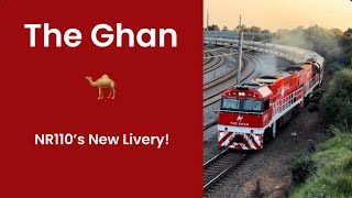 The Ghan livery on NR110 Freshly Painted [upl. by Rotkiv9]