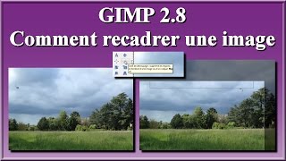 GIMP 28 comment recadrer une image [upl. by Oswell301]