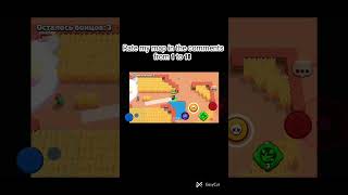 1V9 IN STU brawlstars mapgame brawl [upl. by Norahc937]