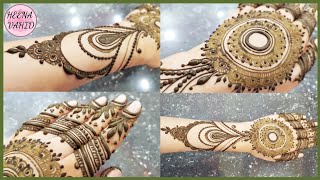 Latest Stylish mehndi design for Eid 2019  heena vahid [upl. by Ardnuasal]