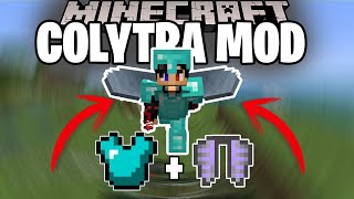 Fusiona tu Armadura de Diamante con tus Elytras  COLYTRA MOD  Minecraft mod 1162 Review [upl. by Namyaw]